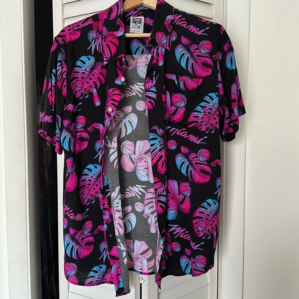 Miami Heat Vice Button Down Shirt